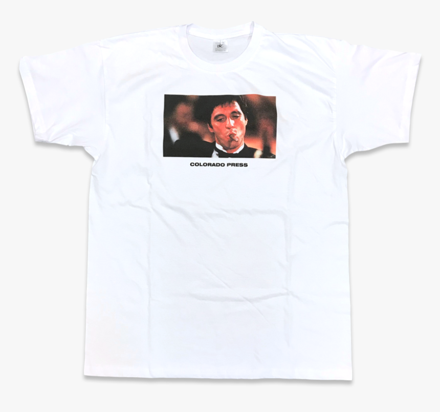 Scarface 1983 White Tee - Active Shirt, HD Png Download, Free Download