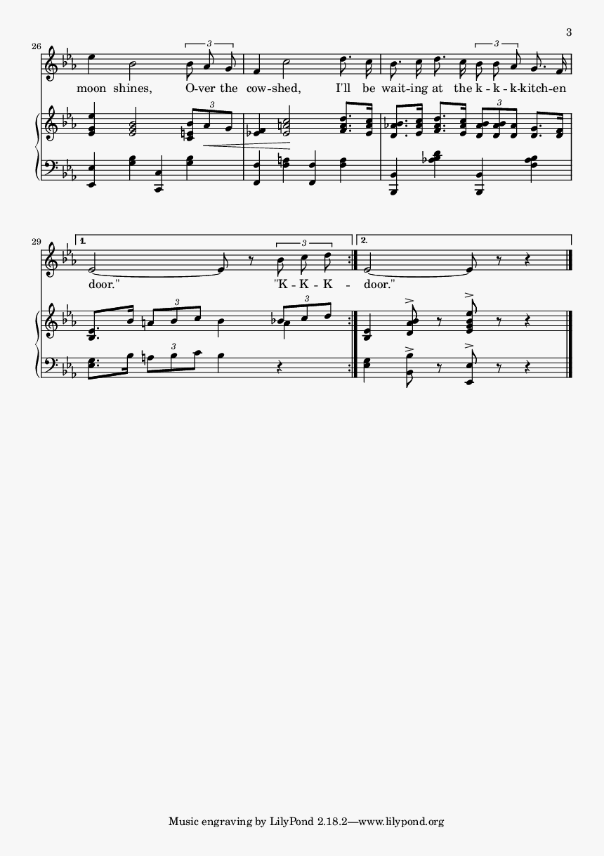 Page - Sheet Music, HD Png Download, Free Download