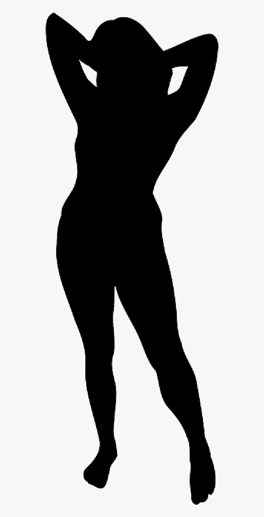 Black Woman Silhouette , Png Download - Silhouettes Woman Public Domain, Transparent Png, Free Download