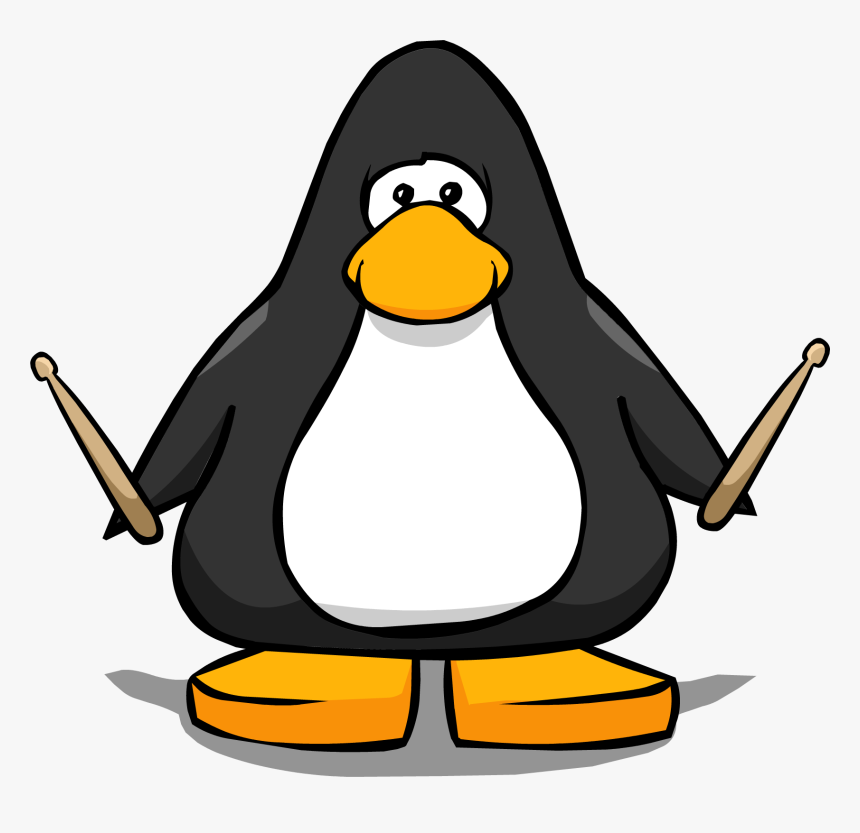 Drum Sticks Clipart Club Penguin - Club Penguin Penguin Colors, HD Png  Download - kindpng