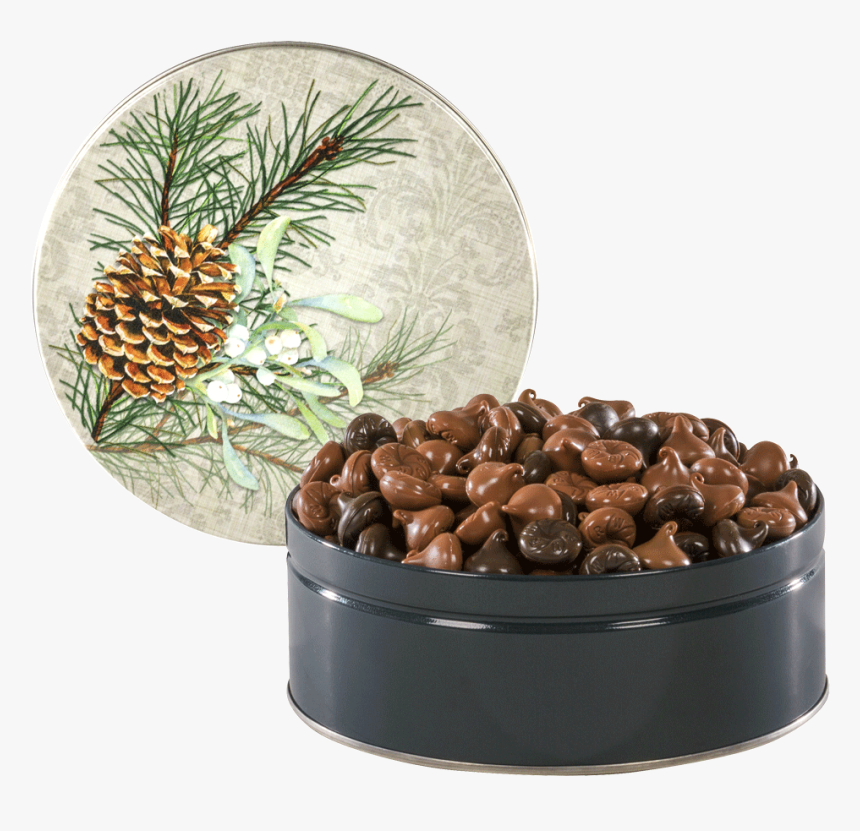 Pinecone And Mistletoe Tin Loading Zoom - Chocolate, HD Png Download, Free Download