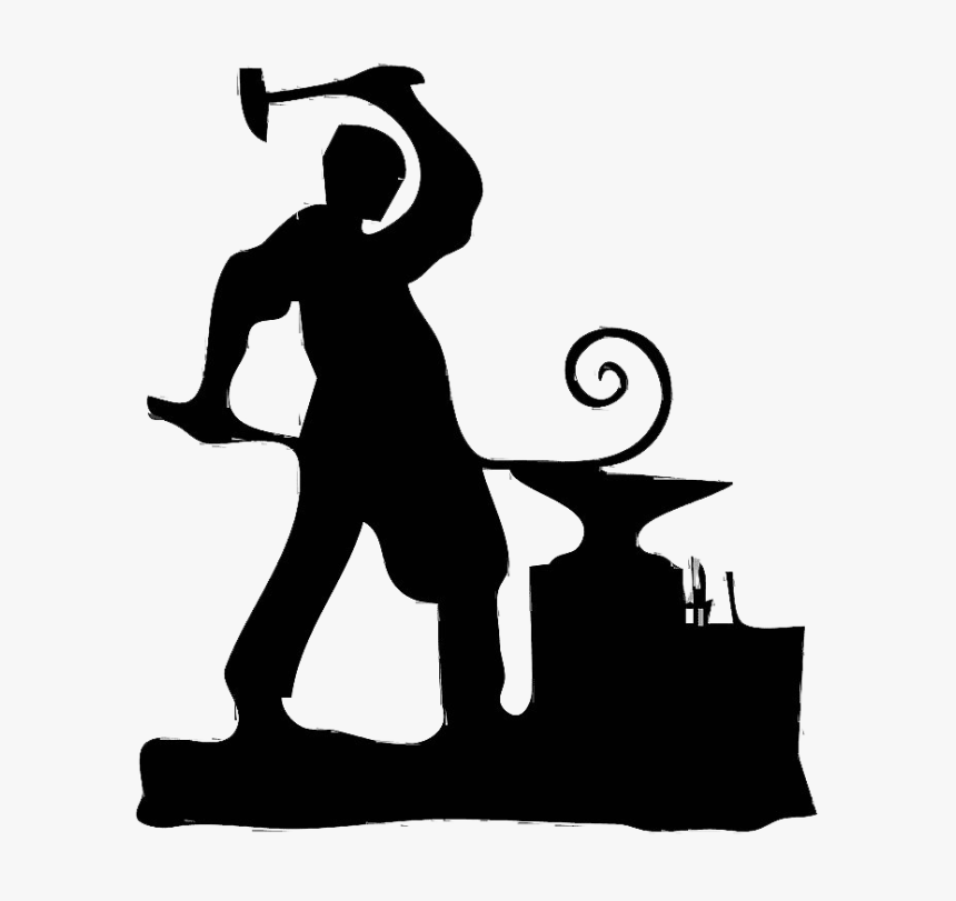 Blacksmith Silhouette Png File - Blacksmith Png, Transparent Png, Free Download