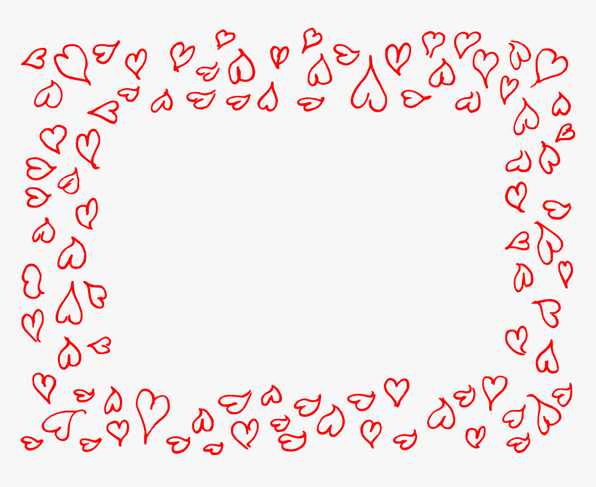 Heart Doodle Frame 4 1, HD Png Download, Free Download