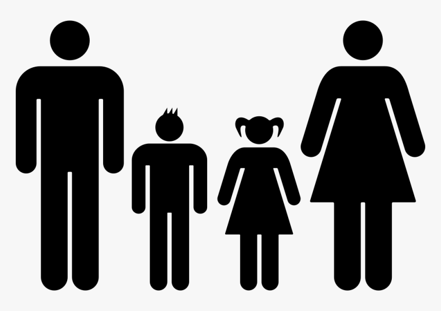 Familiar Group Of Four Heterosexual Couple Of Father - Man And Woman, HD Png Download, Free Download