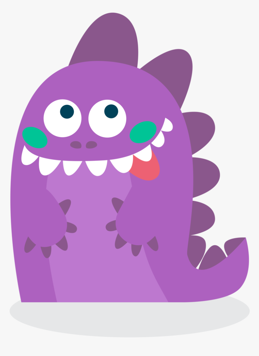 Purple Dragon Transparent - Cartoon, HD Png Download - kindpng