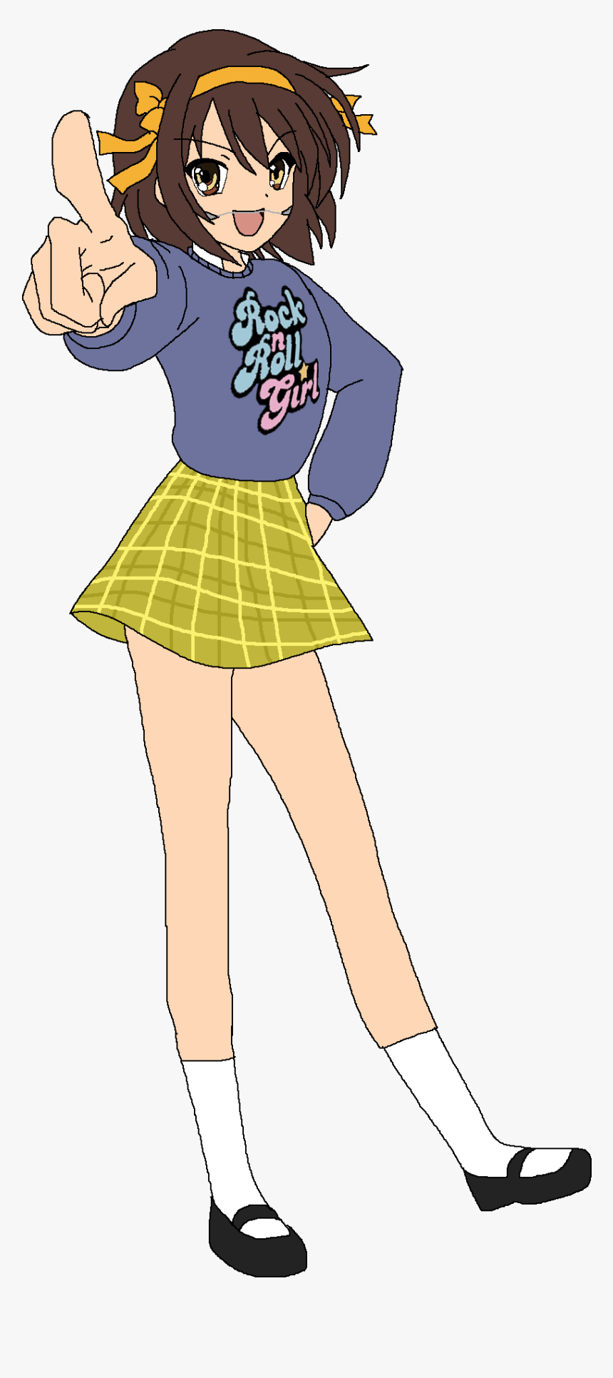 Haruhi Suzumiya As Darla Sherman - Cartoon, HD Png Download, Free Download