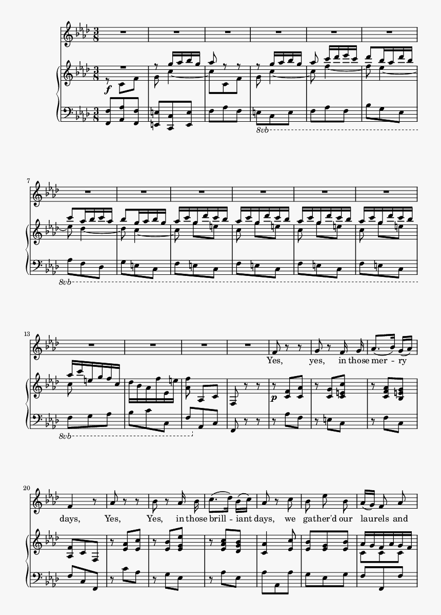 Page - Sheet Music, HD Png Download, Free Download