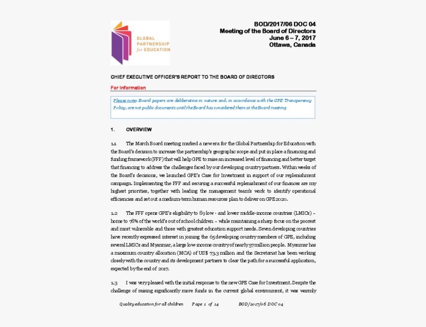 Ceo Report To Board Of Directors Template, HD Png Download - kindpng