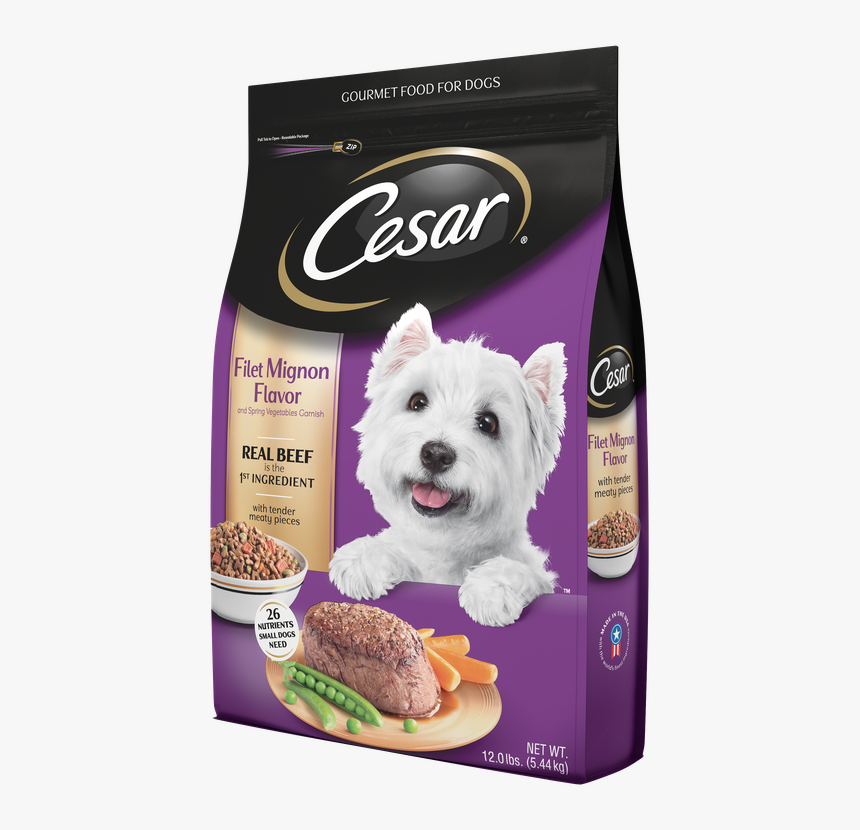 Cesar® Dry Filet Mignon Flavor With Spring Vegetables - Cesar Dry Dog Food, HD Png Download, Free Download