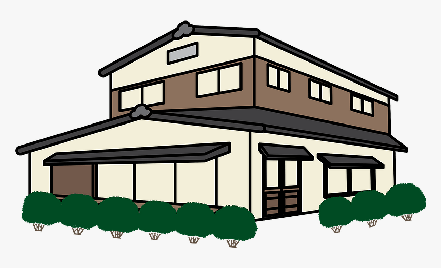 My Home House Clipart イラスト 無料 一戸建て Hd Png Download