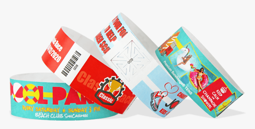 Digital Tyvek 25 Mm - Pdc Tyvek Wristbands, HD Png Download, Free Download