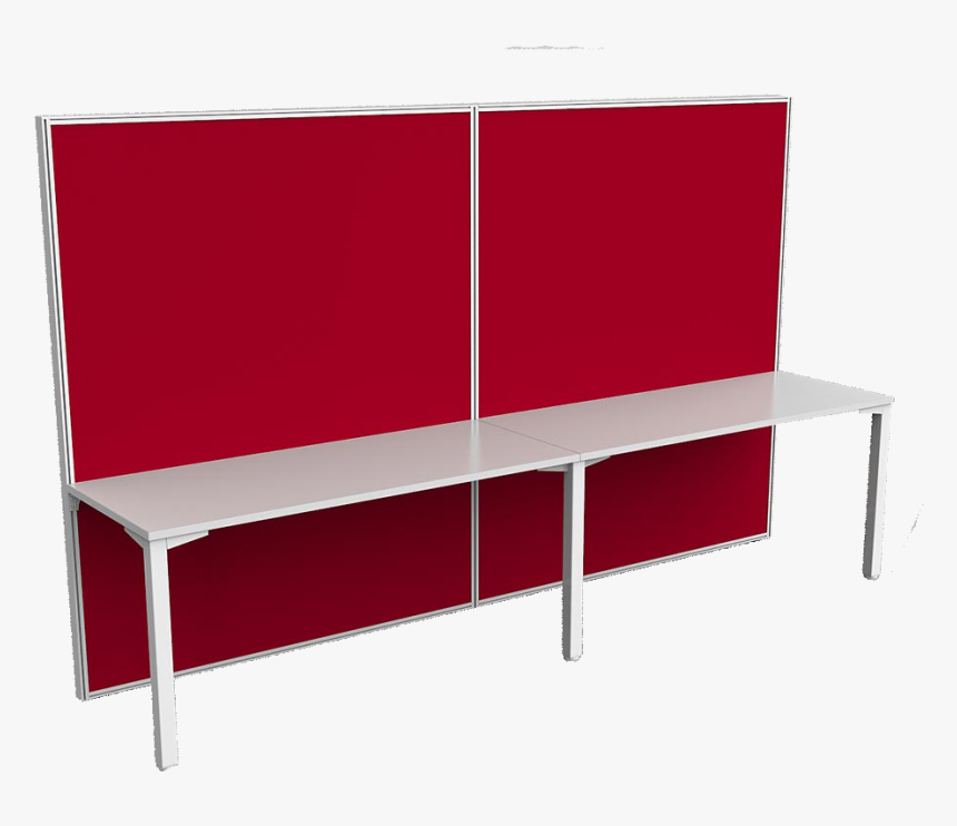 2 Person Single Side 1800h Screen Hung Avenger Desk - Shelf, HD Png Download, Free Download