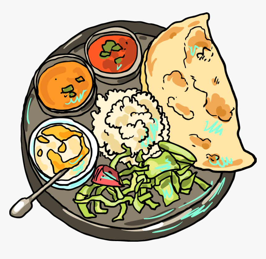 Illustration By Michelle Khuu - Indian Food Clipart, HD Png Download, Free Download