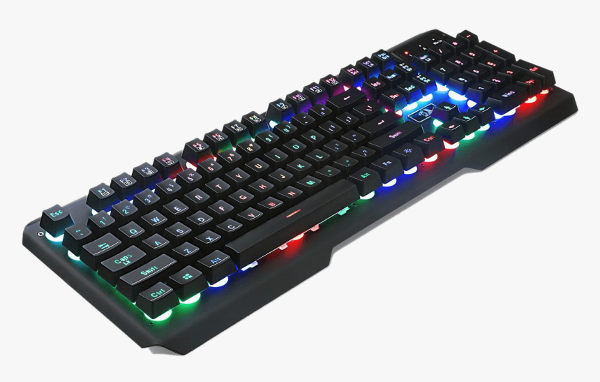 Redragon K506 Centaur 7 Color Rainbow Backlit Full - Keyboard For Oculus Rift, HD Png Download, Free Download