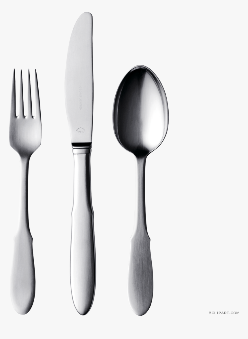 Knife Fork And Spoon Clipart - Fork Spoon Knife Clipart, HD Png Download, Free Download