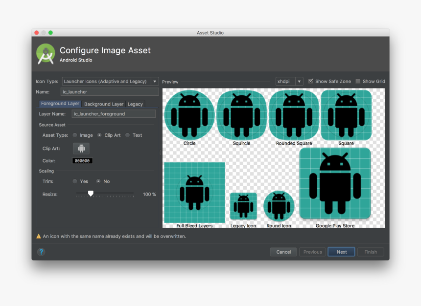 Image Asset Studio On Android Studio - Android Studio Adaptive Icon, HD Png Download, Free Download