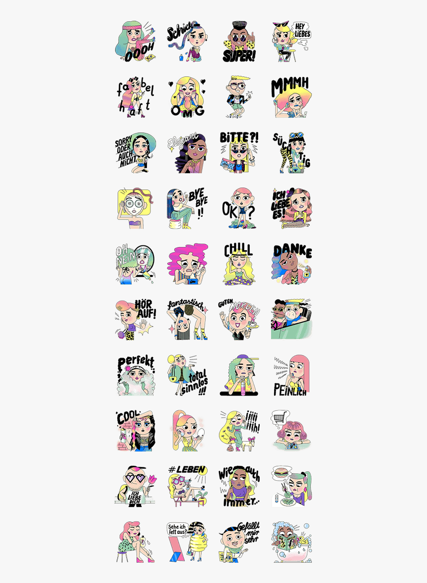 Fashion Girls Stickers - Hacker Girl Messenger Stickers, HD Png Download, Free Download