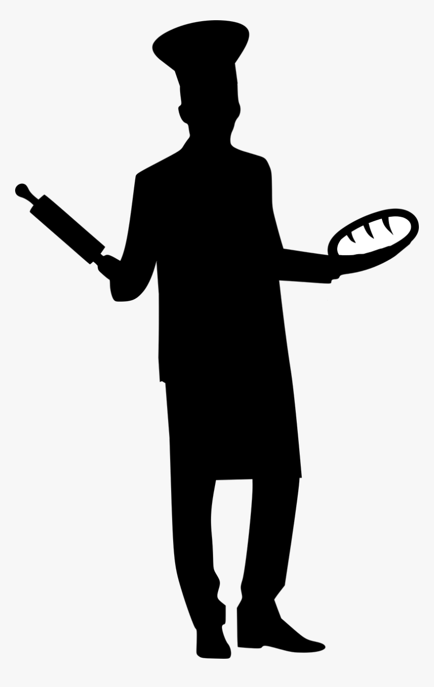 Baker Silhouette Png, Transparent Png, Free Download