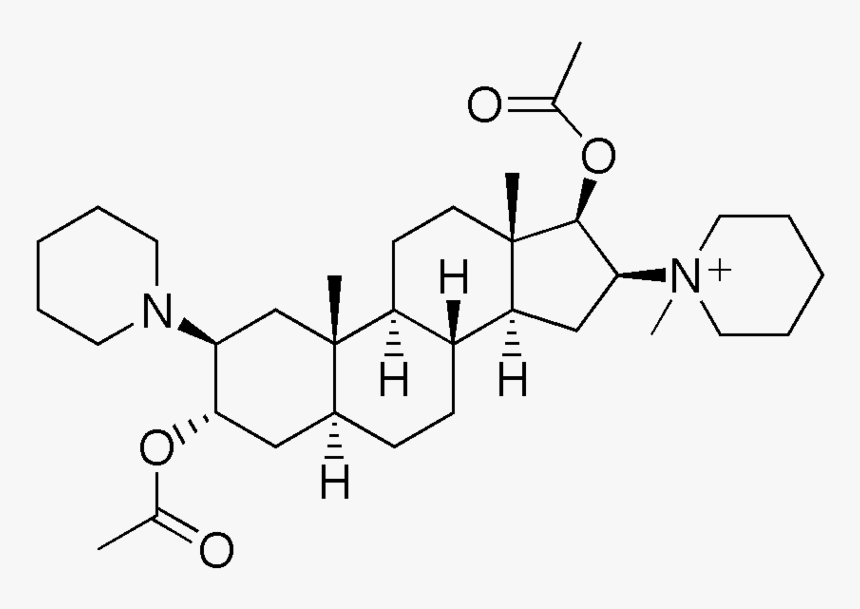 Vecuronium Structure - Stereocenters Of A Molecule, HD Png Download, Free Download