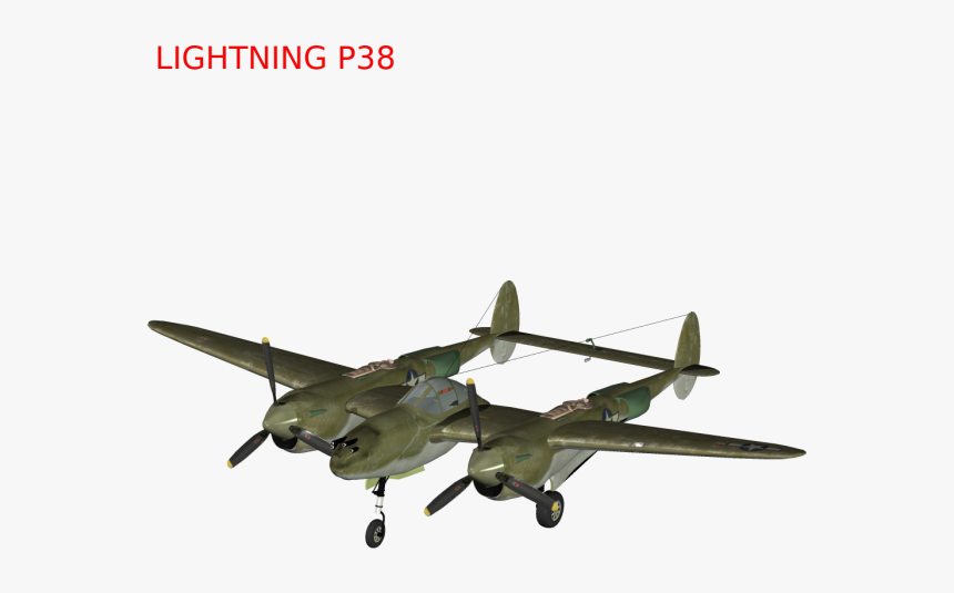 Lockheed P-38 Lightning, HD Png Download, Free Download