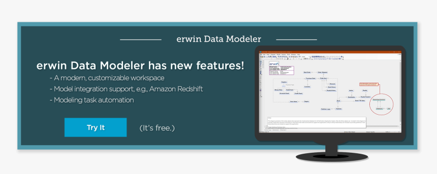 Erwin Data Modeler Free Trial - Computer Icon, HD Png Download, Free Download