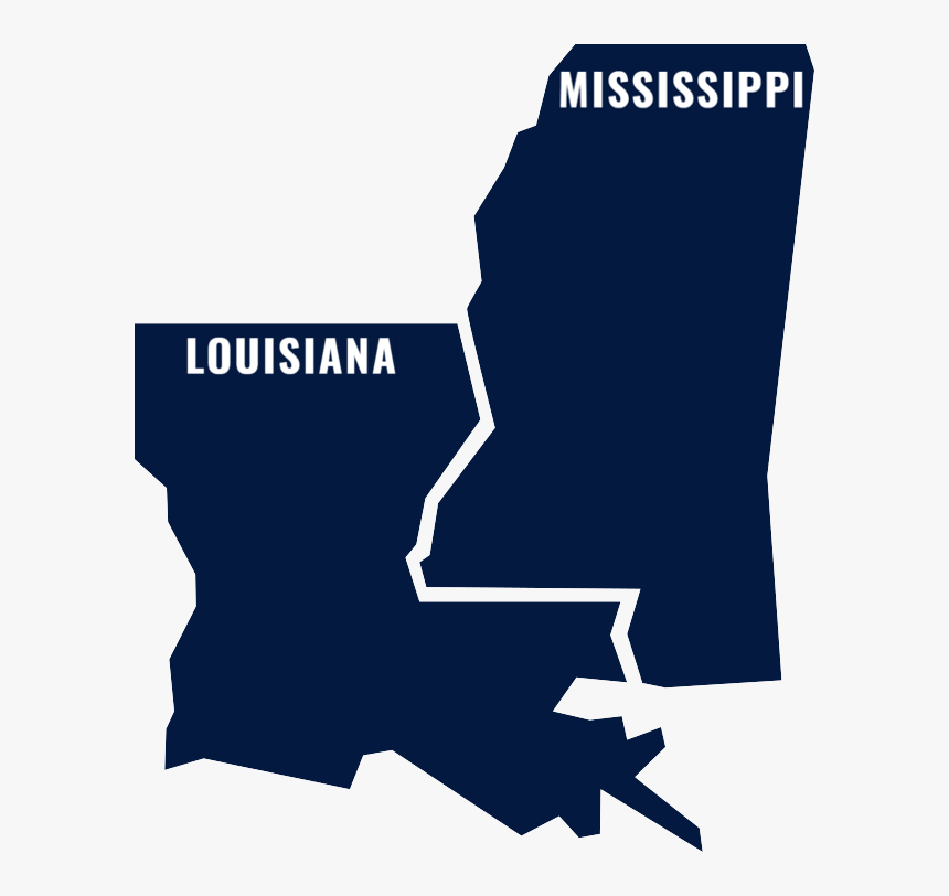 Map Location In Old River, Lake Charles, Louisiana - Louisiana Alabama Mississippi And Florida, HD Png Download, Free Download