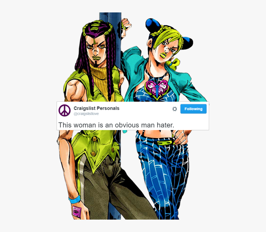 2 Years Ago Stone Ocean Jolyne Kujo Hermes Costello - Jojo Part 6 Hermes, HD Png Download, Free Download