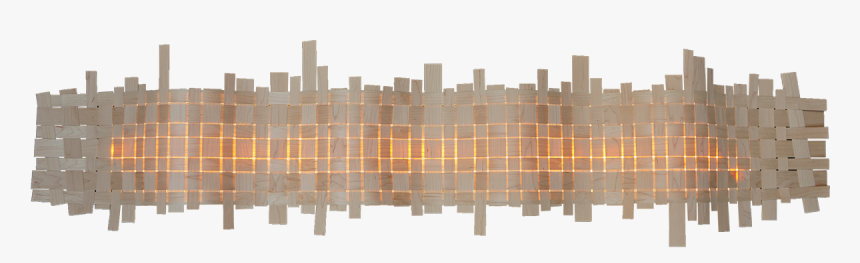 Design Wall Lamp With Woven Pattern In Maple Wood - Wave Lamp In Wood, HD Png Download, Free Download