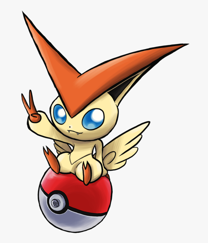 Victini, El Pokémon De La Suerte - Cartoon, HD Png Download, Free Download