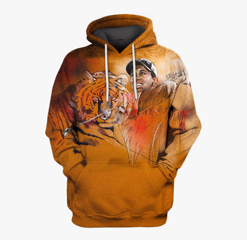 3d Tiger Woods Hoodie - Tiger Woods Or Earn Your Stripes, HD Png Download, Free Download