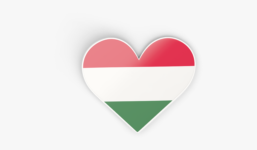 Download Flag Icon Of Hungary At Png Format - Heart, Transparent Png, Free Download