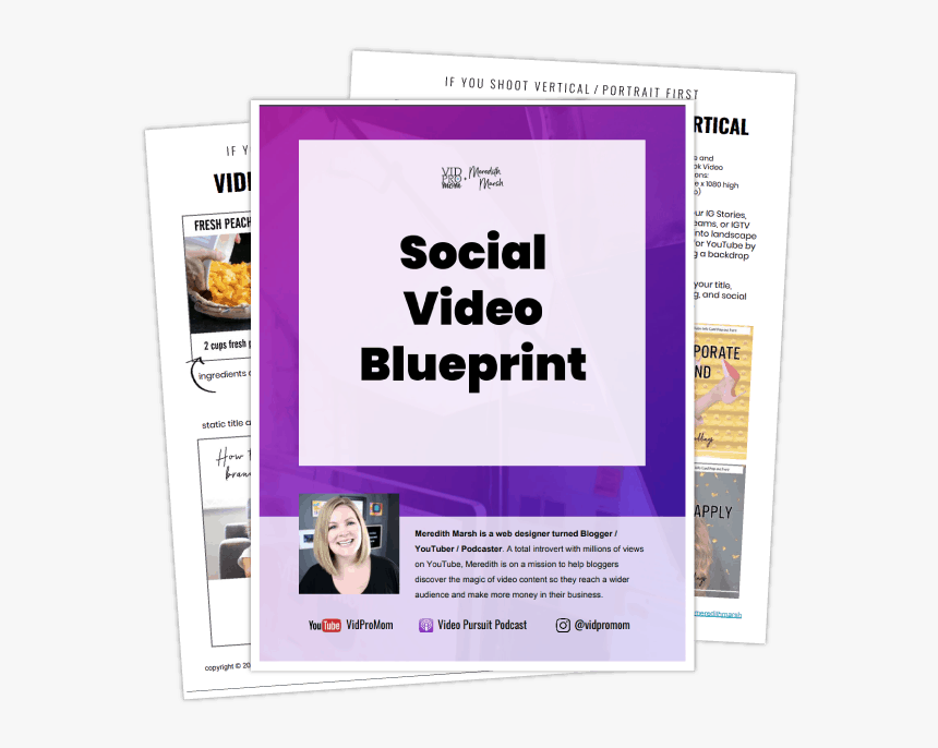 Social Video Blueprint - Paper, HD Png Download, Free Download