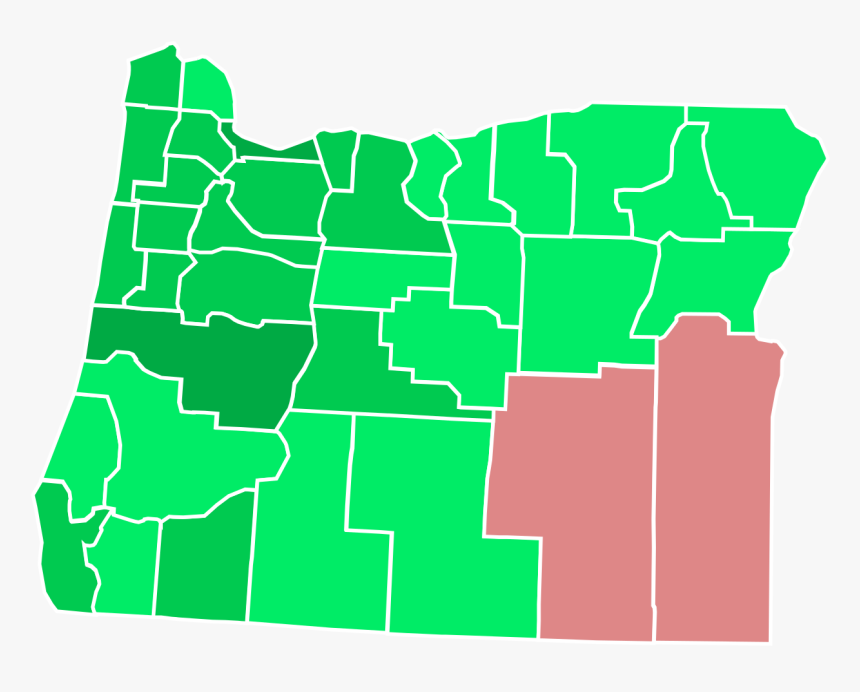 Oregon Republican Democrat Map, HD Png Download, Free Download