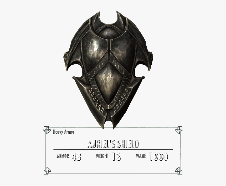 Skyrim Armor Ebony Shield, HD Png Download, Free Download