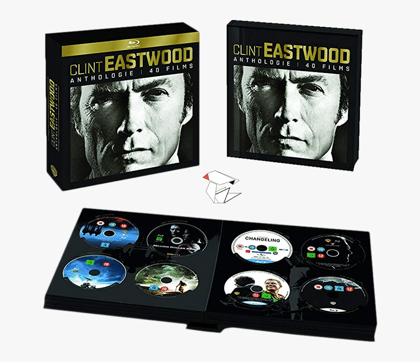 Coffret Anthologie Clint Eastwood En Blu-ray - Clint Eastwood Anthologie 40 Films, HD Png Download, Free Download