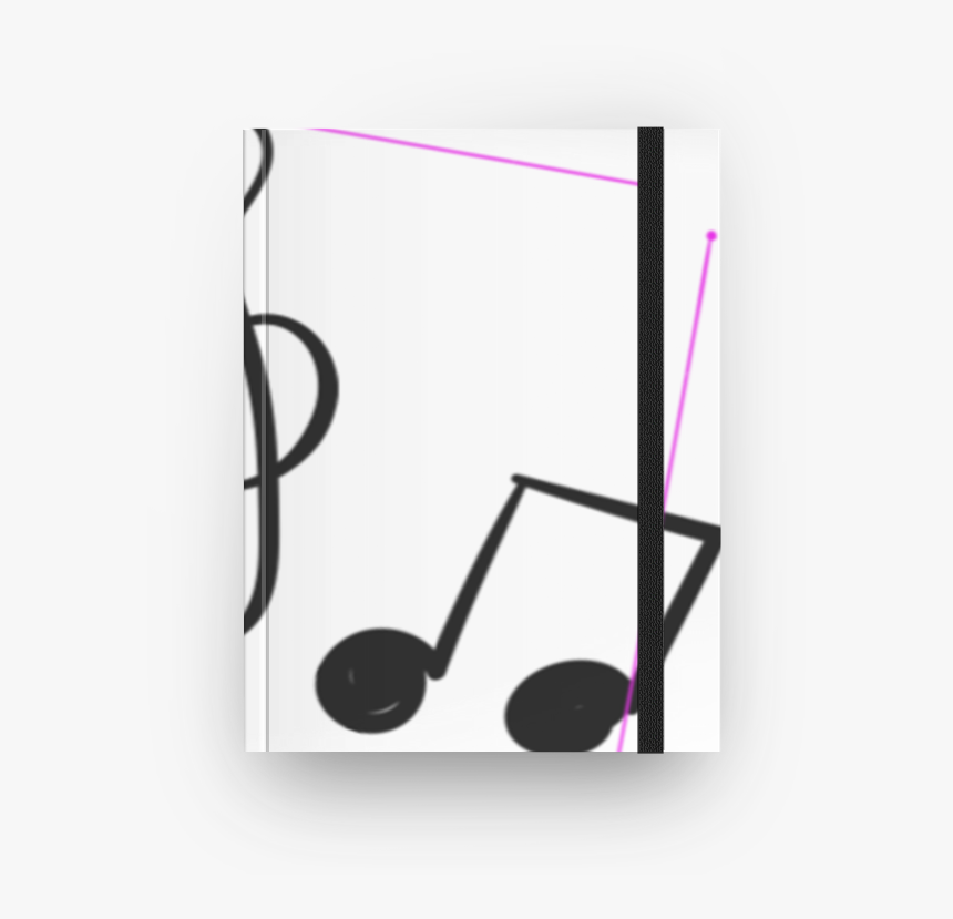 Caderno Notas Musicais De Bellah Magalhãesna - Graphic Design, HD Png Download, Free Download