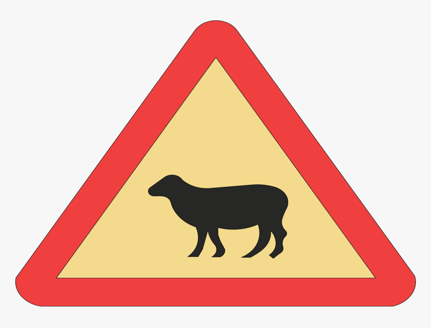 Transparent Goat Emoji Png - Iceland Road Sign, Png Download, Free Download