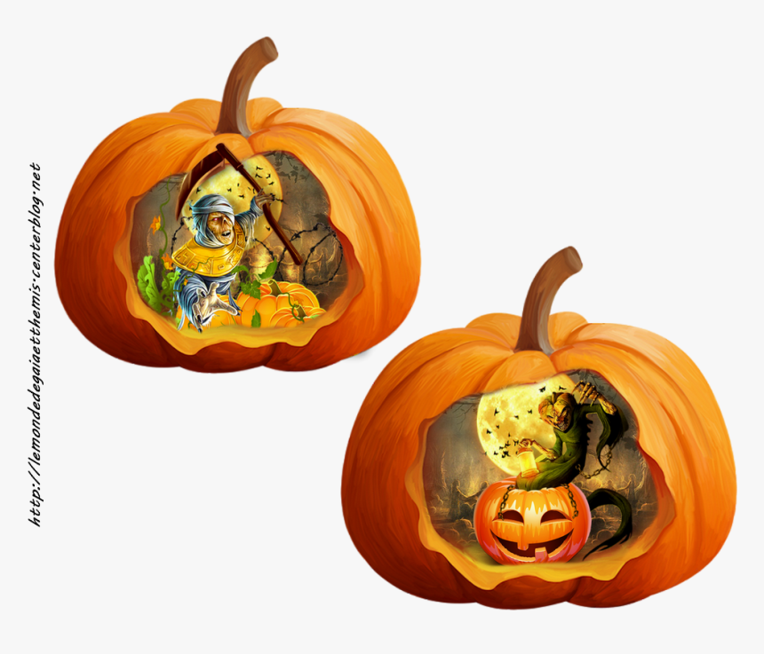 Citrouille Pumpkin Png - Jack-o'-lantern, Transparent Png, Free Download