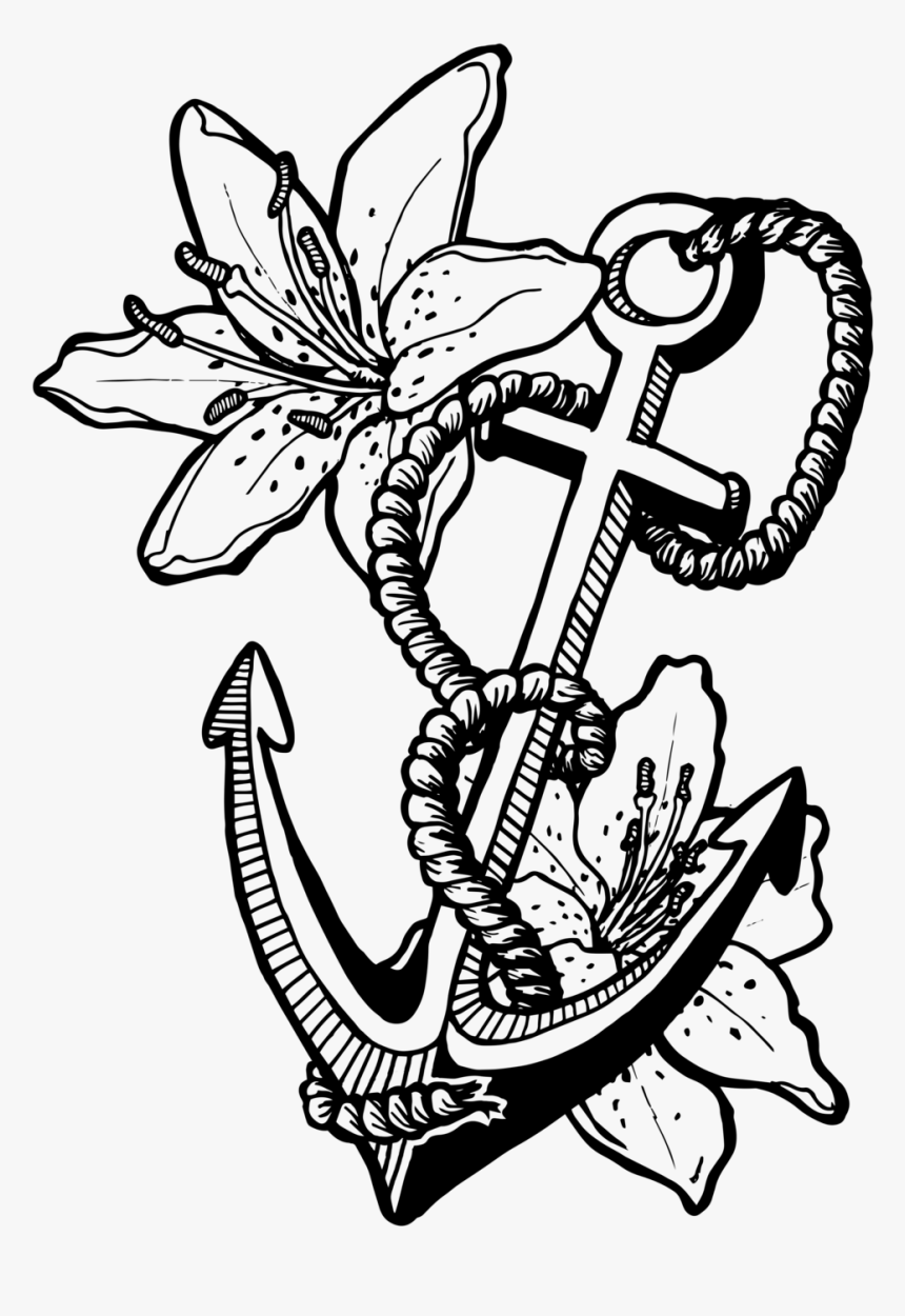 Tattoo Book White Lilies Transprent Png Free - Old School Tattoo Arts, Transparent Png, Free Download