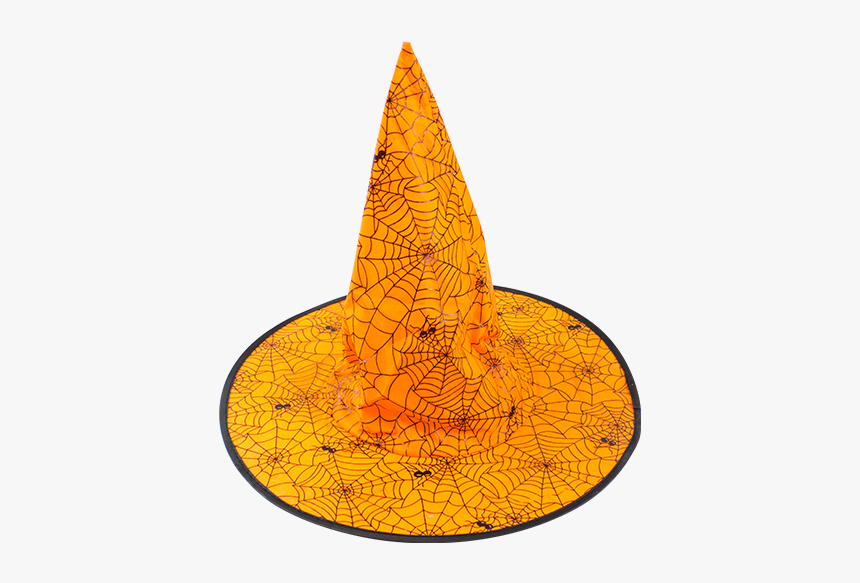 Halloween Witches Hat - Orange Halloween Hat, HD Png Download, Free Download