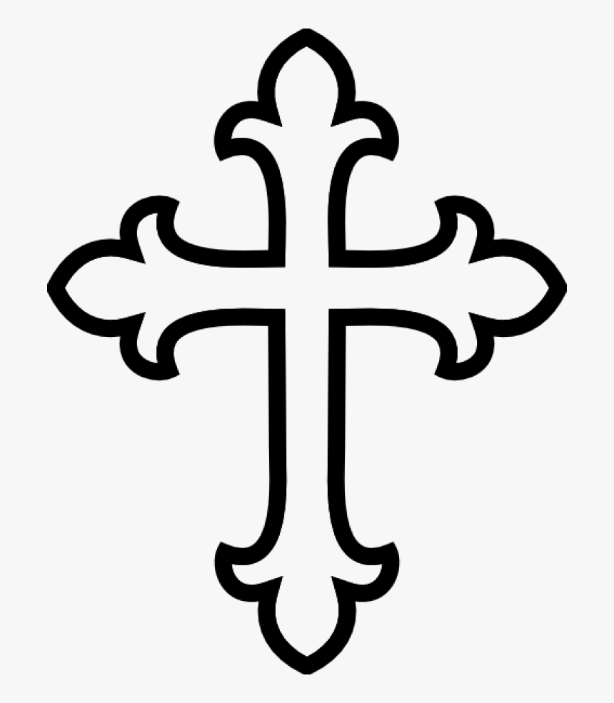 Transparent Easter Cross Clipart Black And White - St Therese Of Lisieux Symbol, HD Png Download, Free Download