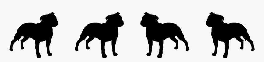 Staffordshire Bull Terrier Silhouette, HD Png Download, Free Download