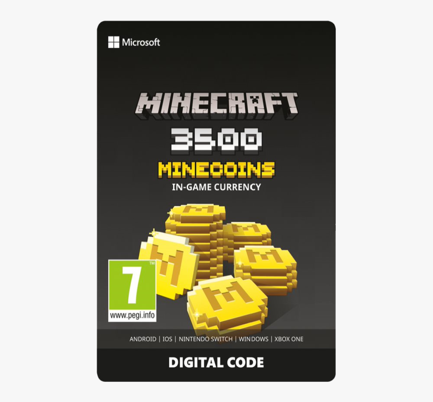 Xbox Minecraft 3500 Coins D - Minecraft, HD Png Download, Free Download