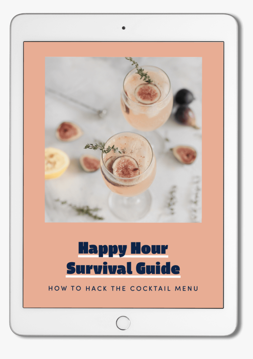 The Happy Hour Survival Guide Peach - Aesthetically Pleasing Drinks, HD Png Download, Free Download