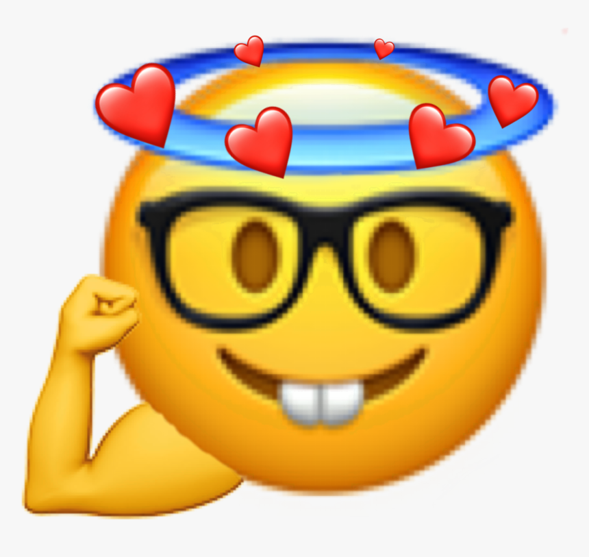 #emoji #nerd #strong #cute #love #freetoedit - Emoji, HD Png Download, Free Download