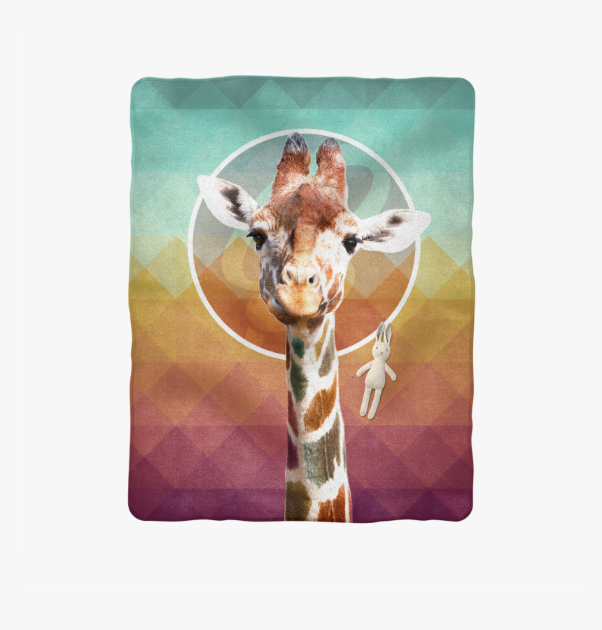 "giraffe Sublimation Baby Blanket - Giraffe, HD Png Download, Free Download