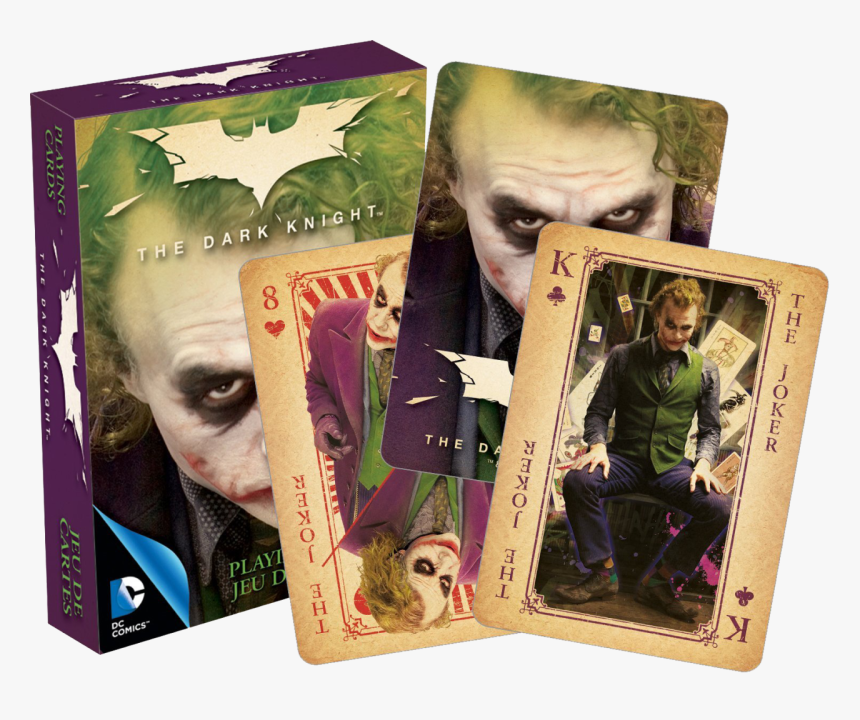 The Joker Heath Ledger Playing Cards - Joker Images Playing Cards, HD Png Download, Free Download