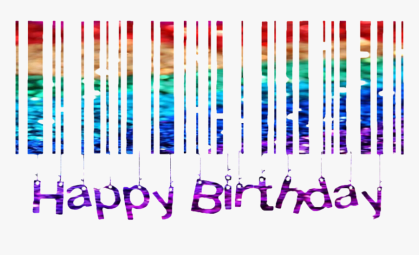 #barcode #happybirthday #birthday #cute #rainbow #colorful - Musical Keyboard, HD Png Download, Free Download