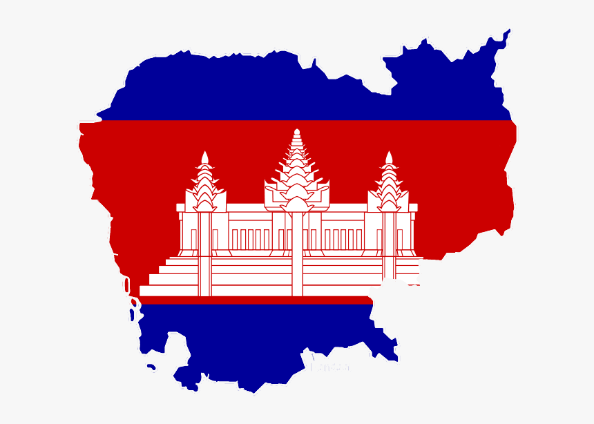 Cambodia Mapflag - Cambodia Flag Country, HD Png Download, Free Download