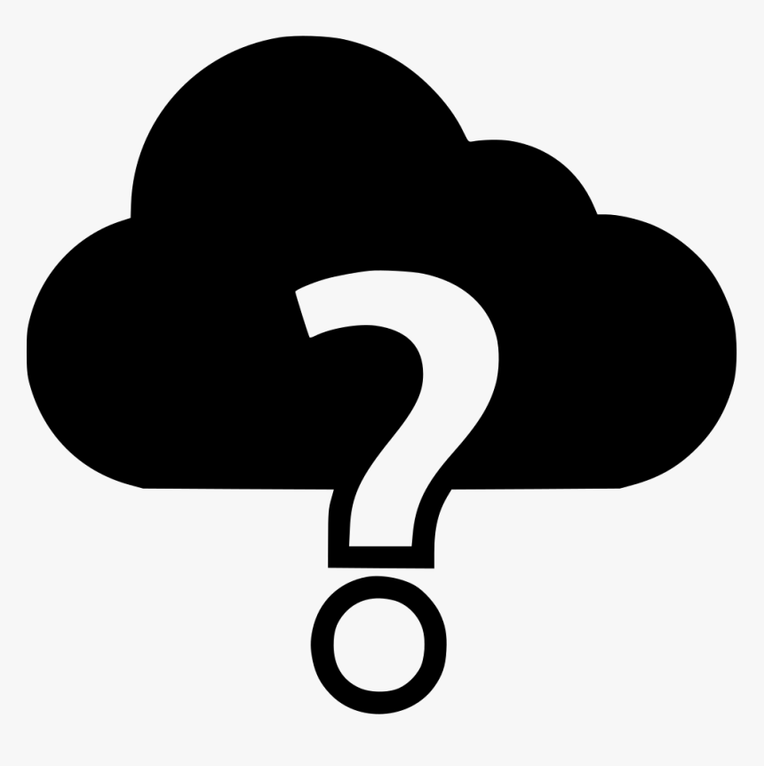 Question Ask Server - Cloud With Question Mark, HD Png Download, Free Download